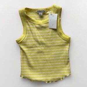 Crewcuts Girls' Everyday Tank Top in Vintage Rib Stripe | CH033 | Size: XXS(2-3)